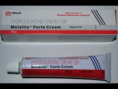 Melalite Forte Cream 4% (Hydroquinone Cream) 3 X 30 = 90g Skin Brightening Cream Anti Melesma